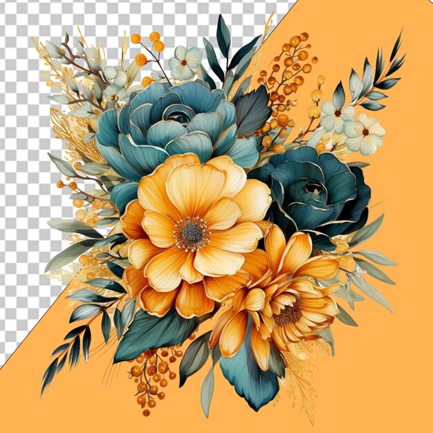 PSD elegant bloemenontwerp png