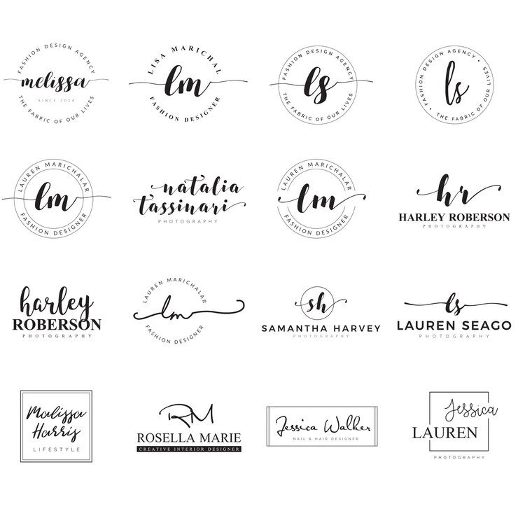 PSD elegant branding logo psd