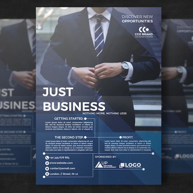 PSD elegant business brochure template