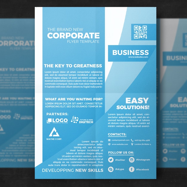 PSD elegant business brochure template