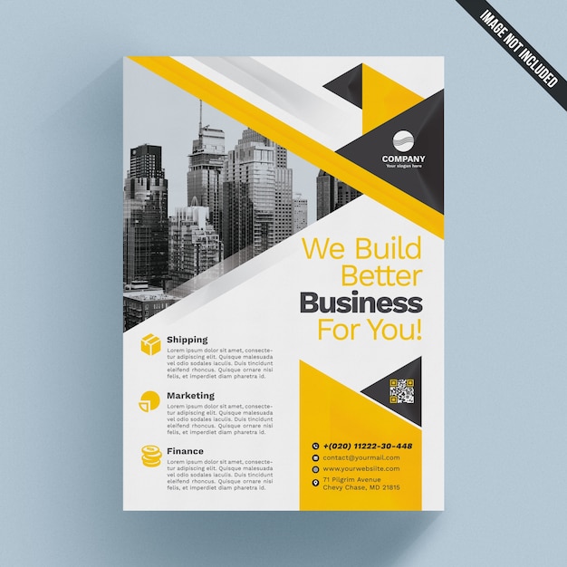 PSD elegant business brochure template