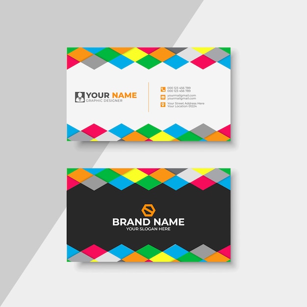 PSD elegant business card design template