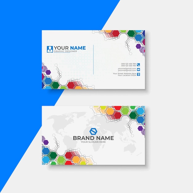 PSD elegant business card design template