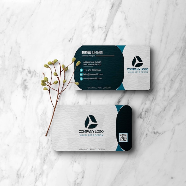 Elegant Business Card Design with Modern Aesthetics