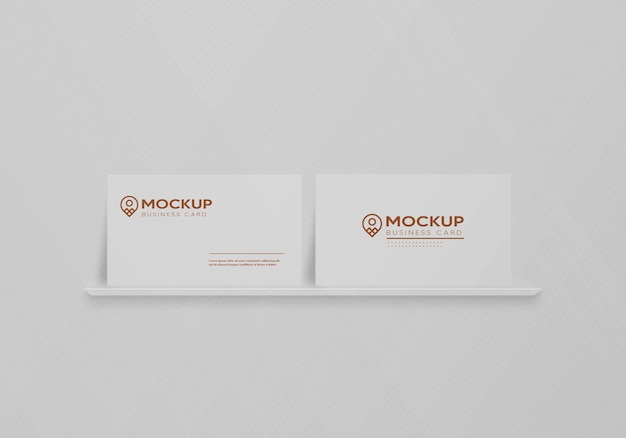 Elegante design mockup per biglietti da visita