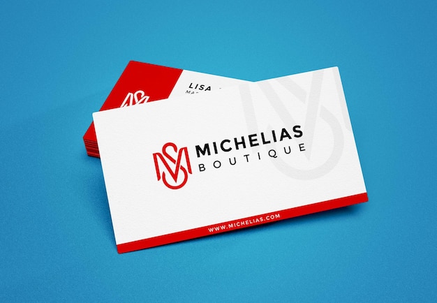 Elegant business card mockup design