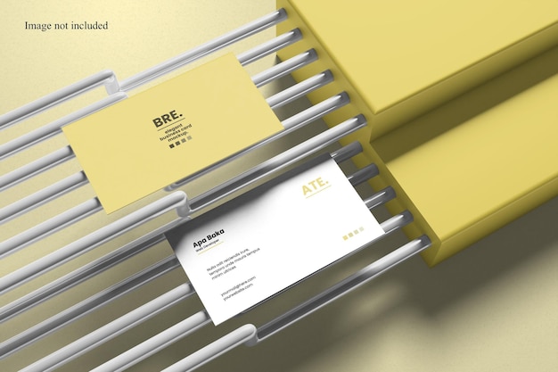 Элегантный мокап визитной карточки для демонстрации вашего дизайна клиентам