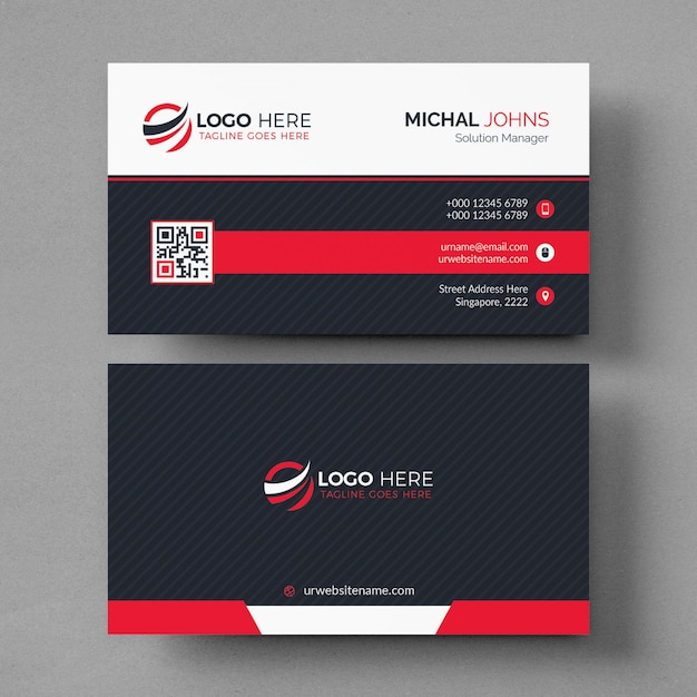 Elegant business card mockup