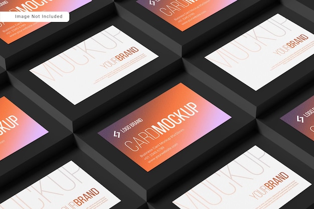 PSD mockup elegante biglietto da visita