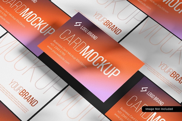 Elegant business card mockup