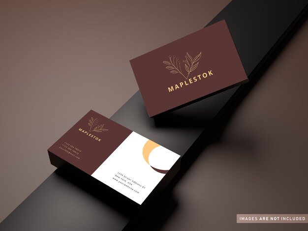 Elegante mockup di biglietti da visita