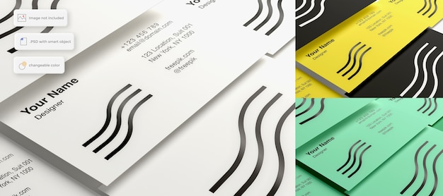 PSD elegant business card mockup