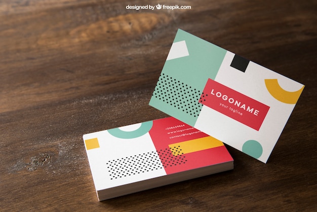 elegant business card mockup