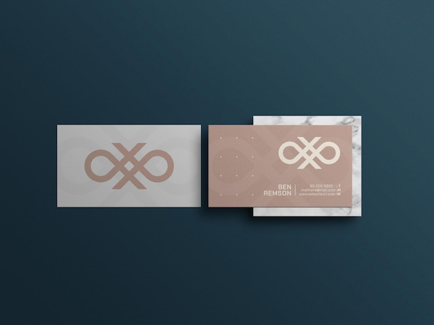 Elegant business card mockup