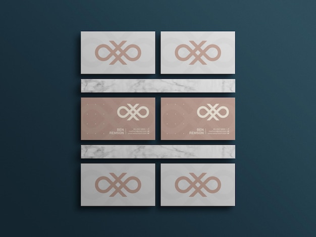 Elegant business card mockup