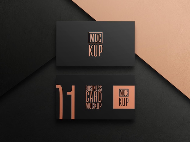 Elegante mockup di biglietti da visita