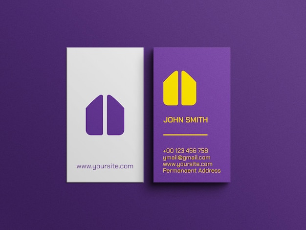 Elegant business card mockup