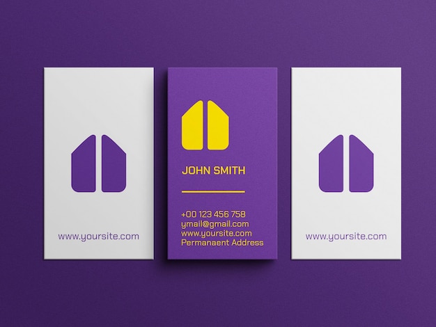 Elegant business card mockup