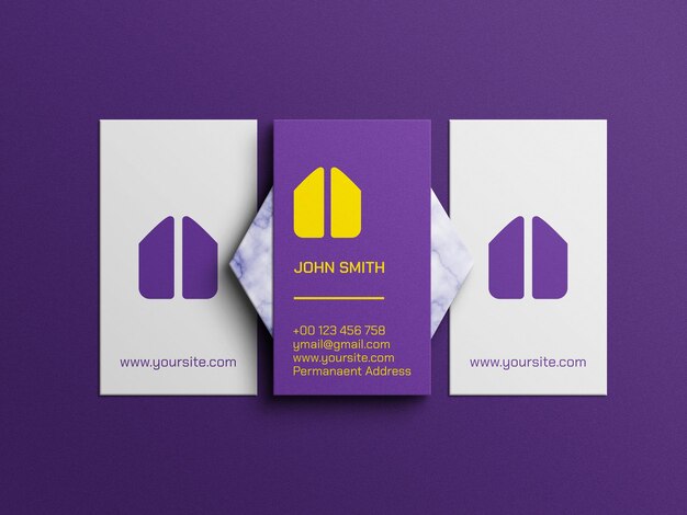 Elegant business card mockup