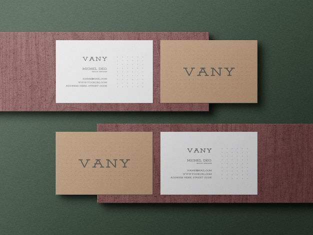 Elegant business card mockup