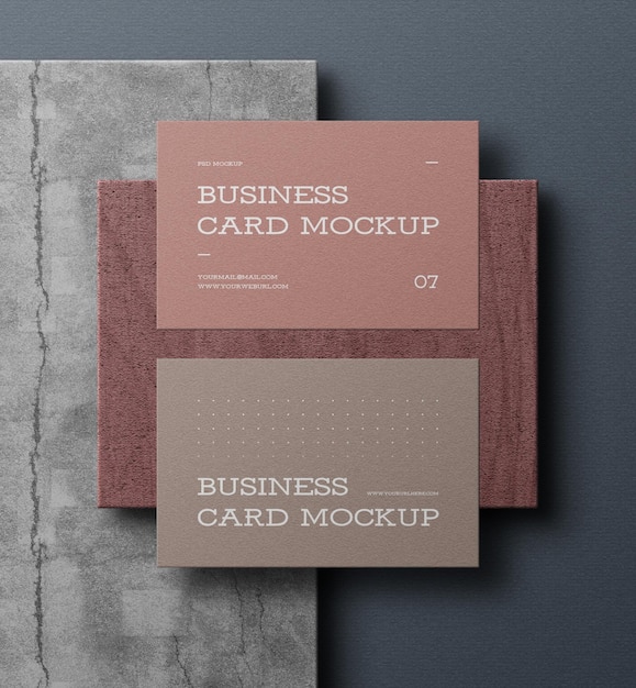 Elegant business card mockup