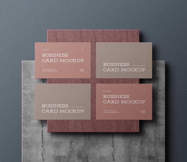 Elegant business card mockup