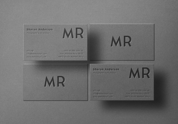 PSD elegant business card mockup