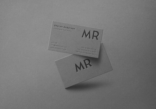 Elegant business card mockup