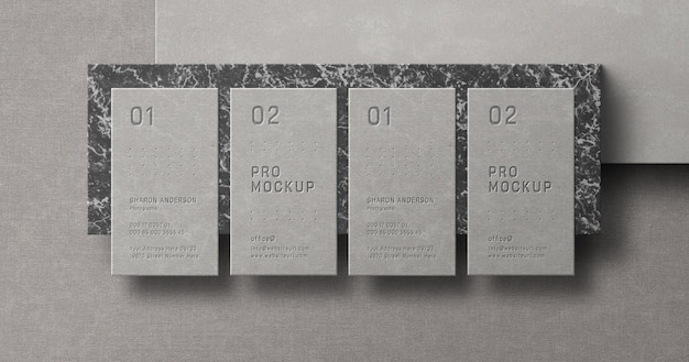 Elegant business card mockup