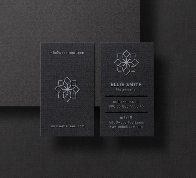 Elegant business card mockup