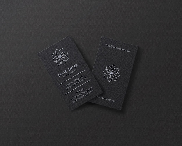 Elegant business card mockup