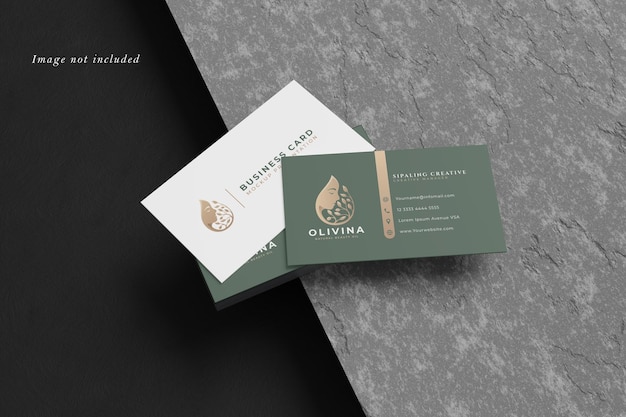 Elegant business card mockup