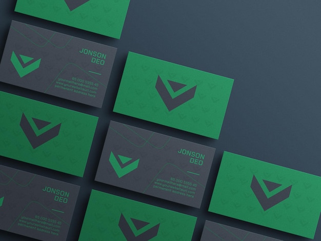 Elegant business card mockup