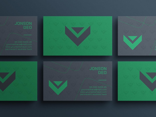 Elegant business card mockup