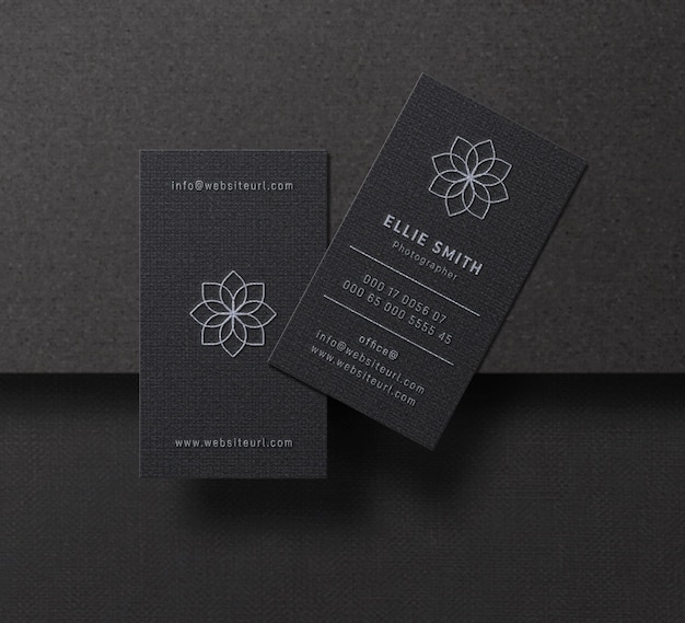 Elegant business card mockup