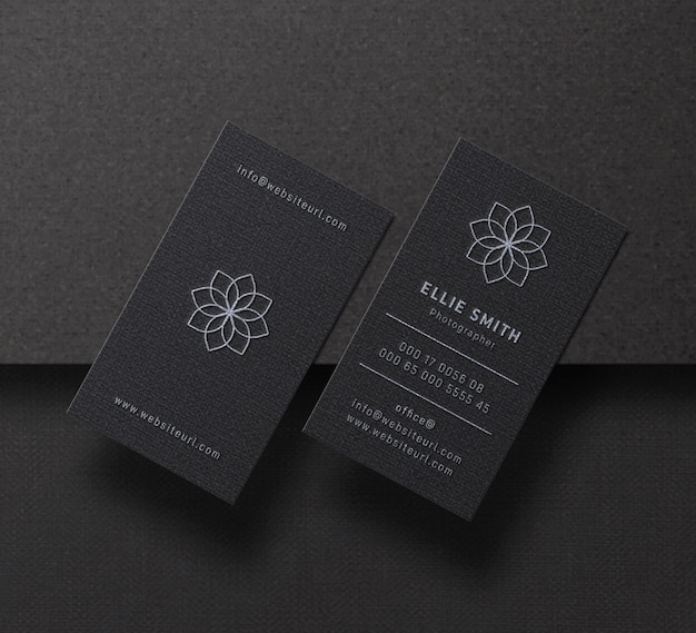 Elegant business card mockup