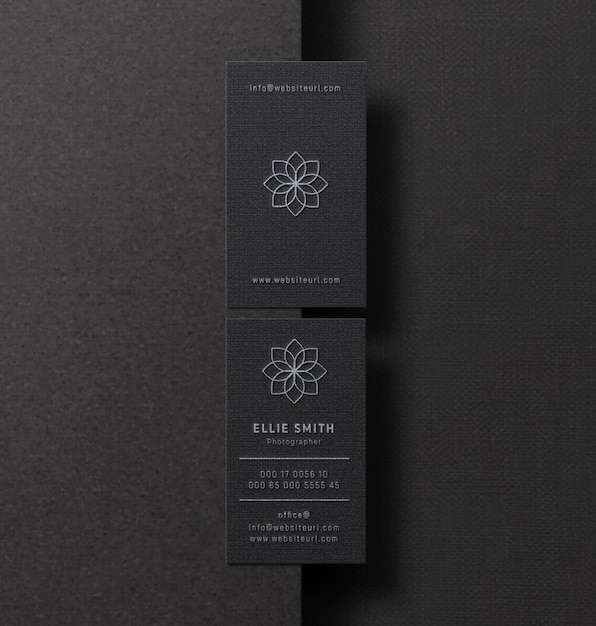 Elegant business card mockup