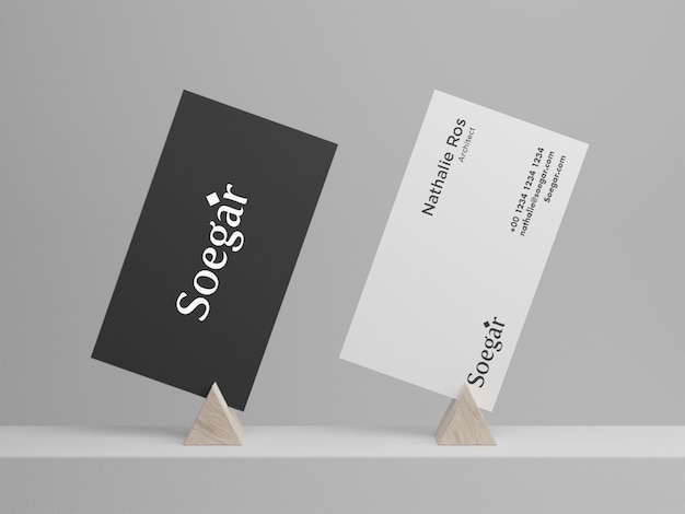 Elegant business card mockup