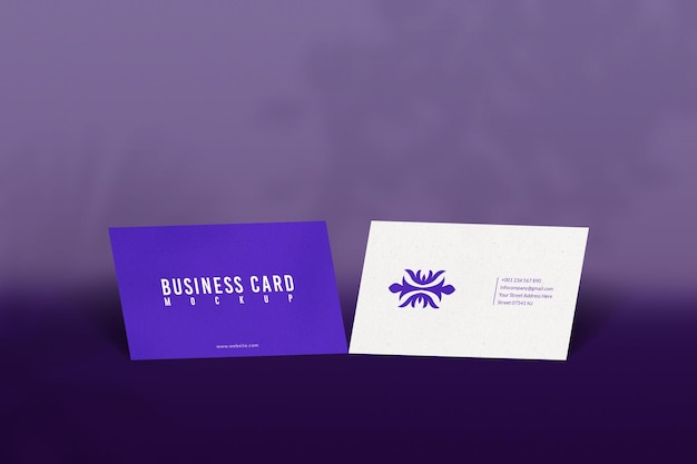 PSD elegant business card mockup