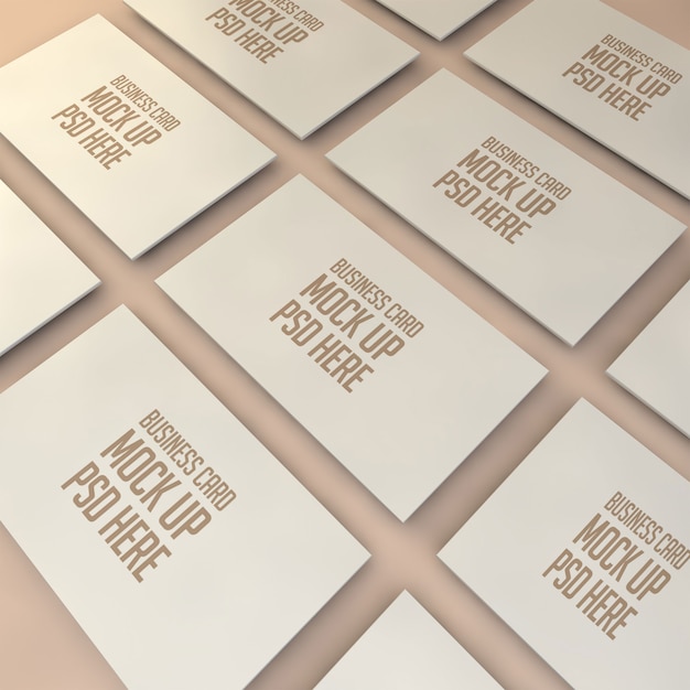 PSD elegant business card mockup