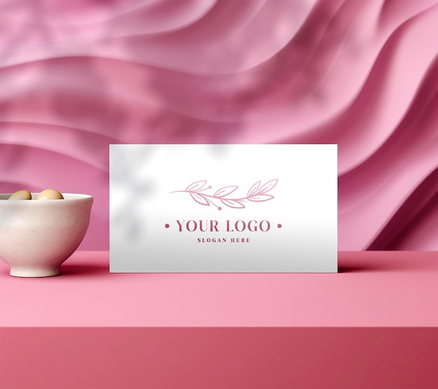 Elegant business card mockup