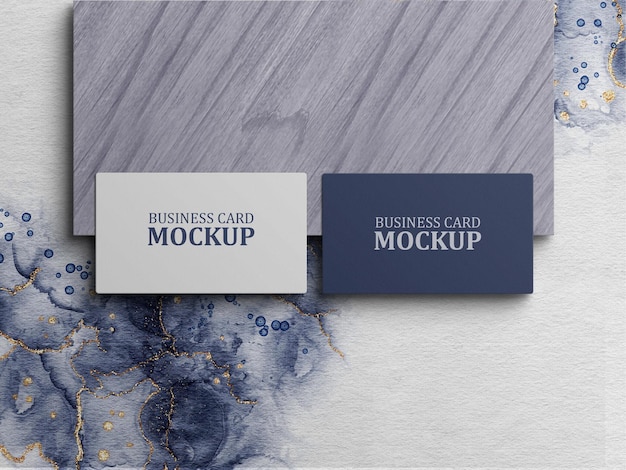 PSD elegant business card mockup