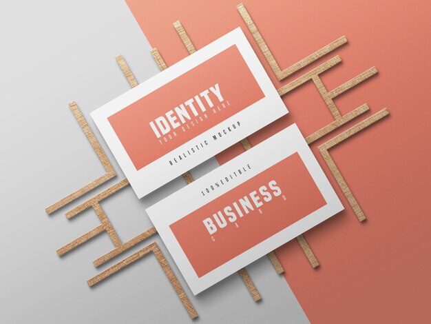 Elegant Business Card Psd Mockup