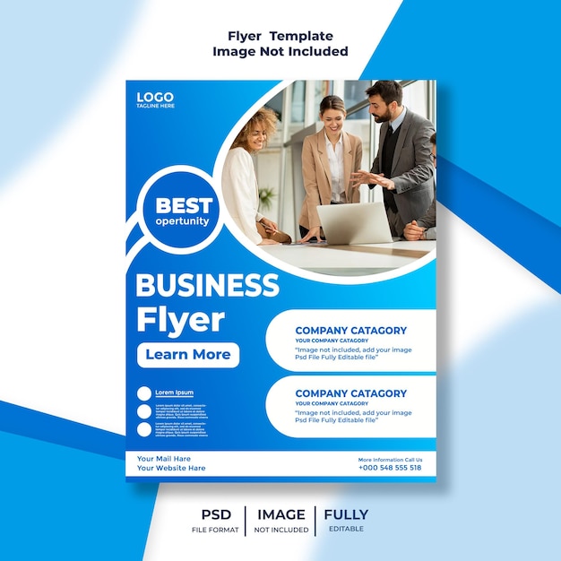 Elegant business flyer ontwerp sjabloon voor branding