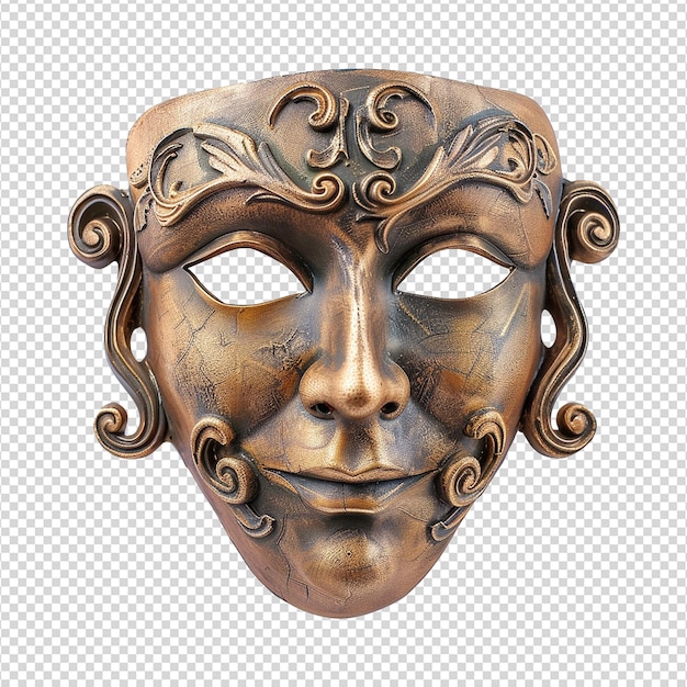 PSD elegant carnavalmasker geïsoleerd op transparante achtergrond png