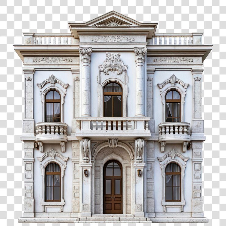PSD elegant classical architectural building