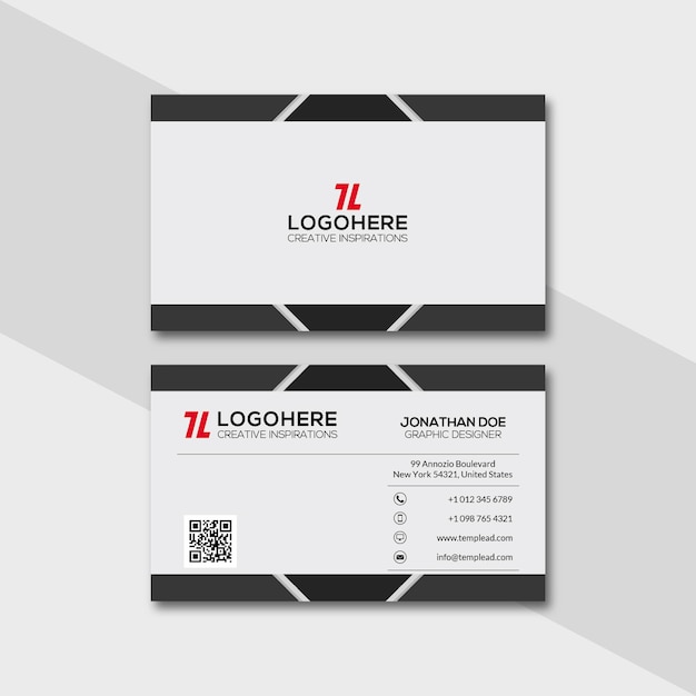 Elegant corporate business card design template