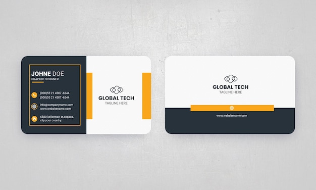 PSD elegant corporate business card professional business card business card