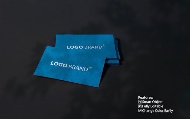 elegant dark blue corporate visiting card