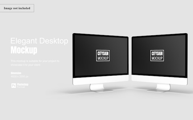 PSD elegant desktopschermmodel